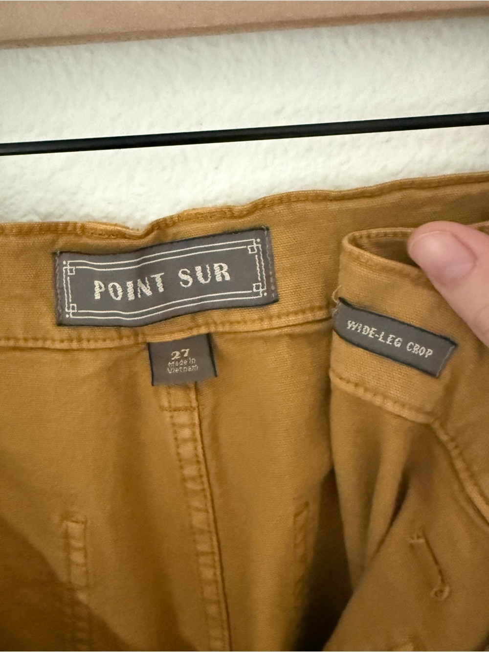J. Crew Point Sur Washed Wide-Leg Crop Pants in Ochre - 27 - Picture 4 of 10